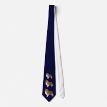 small standing shelty necktie