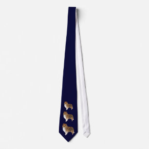 small standing shelty necktie