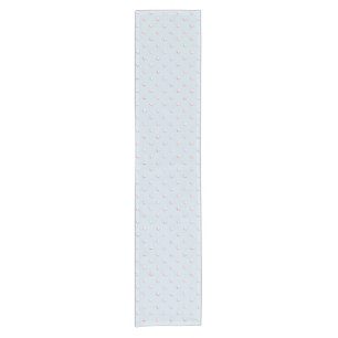 Small Star Block Print, Red White Blue Short Table Runner