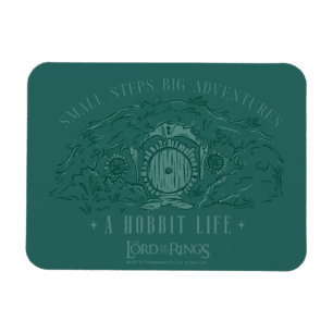 Small Steps, Big Adventures - A Hobbit Life Magnet