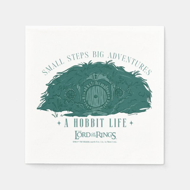 Small Steps, Big Adventures - A Hobbit Life Napkin (Front)