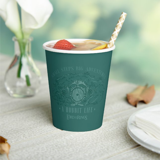 Small Steps, Big Adventures - A Hobbit Life Paper Cups (Insitu)