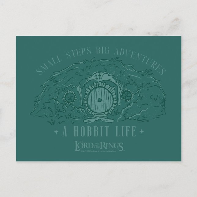 Small Steps, Big Adventures - A Hobbit Life Postcard (Front)
