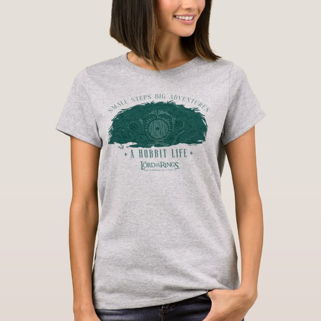 Small Steps, Big Adventures - A Hobbit Life T-Shirt (Front)