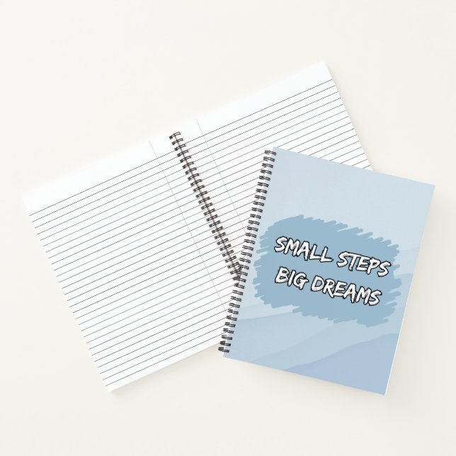 Small Steps, Big Dreams | Motivational Notebook (Inside)