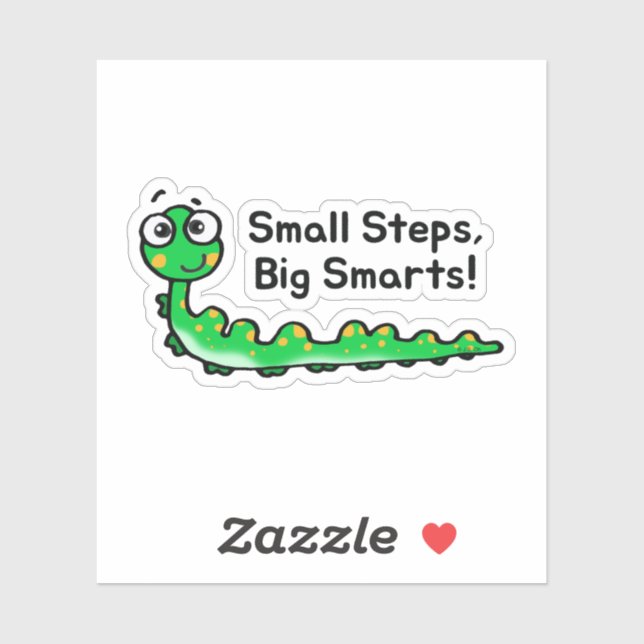 Small Steps Big Smarts Caterpillar Cartoon (Sheet)