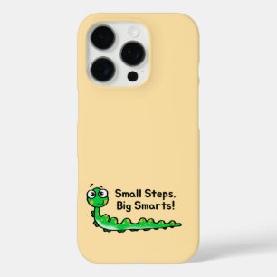 Small Steps Big Smarts Caterpillar Cartoon iPhone 16 Pro Case