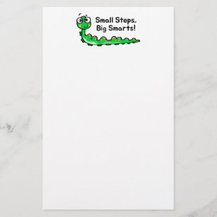 Small Steps Big Smarts Caterpillar Cartoon Stationery