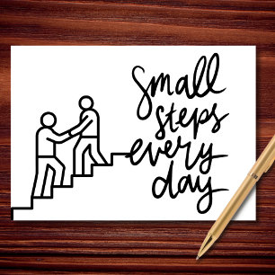 Small Steps Every Day Card