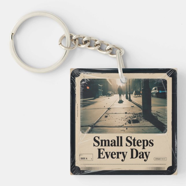 Small Steps Every Day Key Ring (Front)