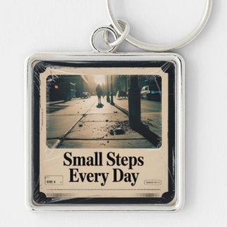 Small Steps Every Day Key Ring