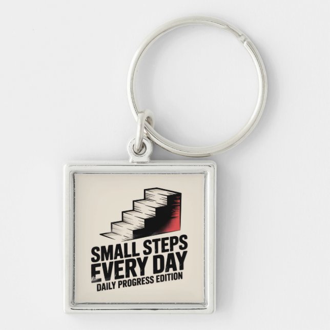 Small Steps Every Day Key Ring (Front)