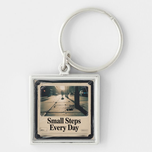 Small Steps Every Day Key Ring (Front)