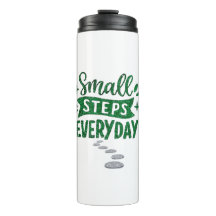 Small Steps Everyday Motivational Thermal Bottle
