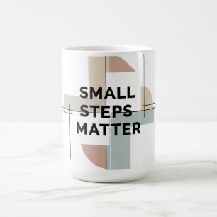 Small Steps Matter Geometric Mug