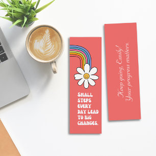 Small Steps Motivational Quote Bookmark  Mini Business Card