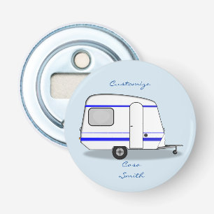 Small streamlined trailer gypsy caravan bottle opener