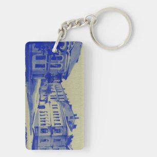 Small streets in the old town key ring
