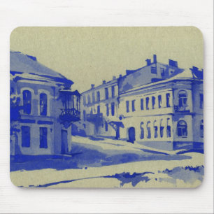 Small streets in the old town mouse pad