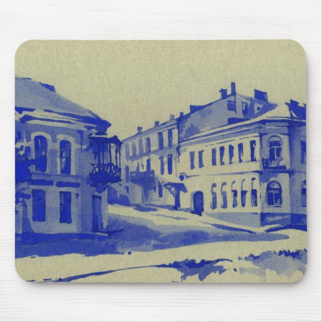Small streets in the old town mouse pad (Front)