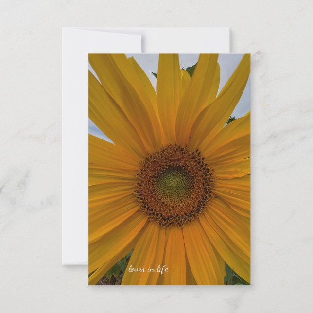 Small Sunflower Card (Front)