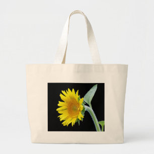 Small Sunflower Large Tote Bag