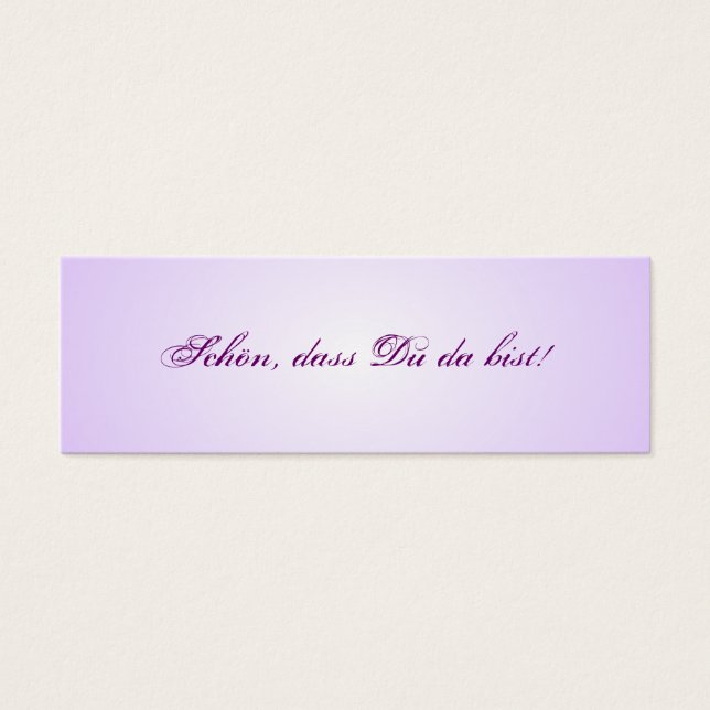 Small table cards for the wedding table (Front)