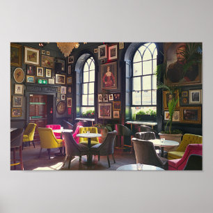  Small Talk Cafe Coffee Shop Photography Poster