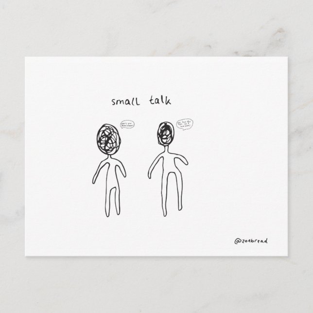small talk postcard (Front)