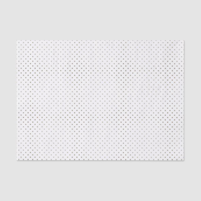 Small Tan Polka Dots Pattern with Fade Tissue Paper (Front)