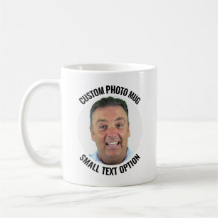 Small Text 11oz White Personalised Photo Mug