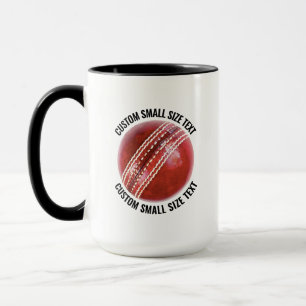 Small Text BLACK Combo 15oz Custom Cricket Mug