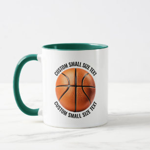 Small Text HUN. GREEN Combo 11oz Custom Basketball Mug