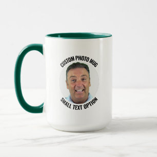 Small Text HUN. GREEN Combo Personalised Photo Mug