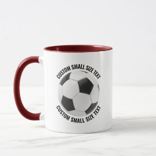 Small Text MAROON Combo 11oz Custom Soccer Mug