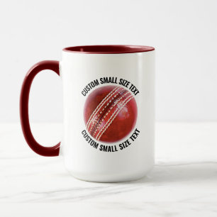Small Text MAROON Combo 15oz Custom Cricket Mug
