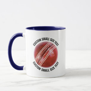 Small Text NAVY BLUE Combo 11oz Custom Cricket Mug