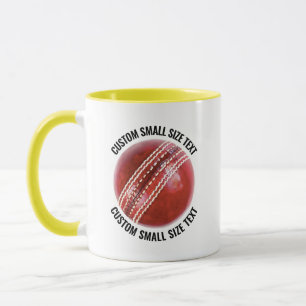 Small Text YELLOW Combo 11oz Custom Cricket Mug