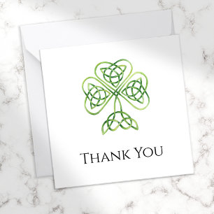 Small Thank You Irish Celtic Knot Funeral Card