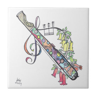 small tile:  flute ceramic tile