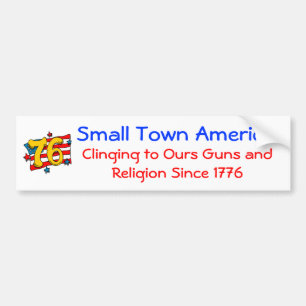 Small Town America Bumper Sticker