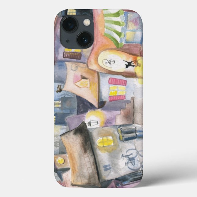 Small town at night Case-Mate iPhone case (Back)