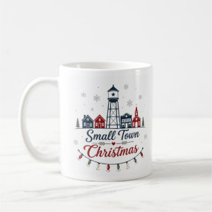Small Town Christmas Vintage Farmhouse Winter  Coffee Mug