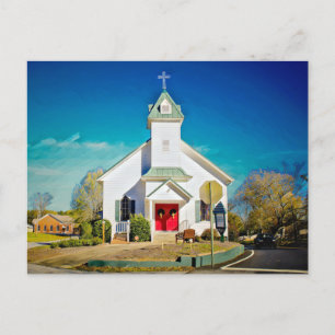 SMALL TOWN CHURCH Postcard
