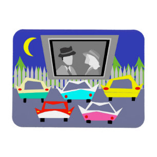 Small Town Drive-In Movie Flexi Magnet
