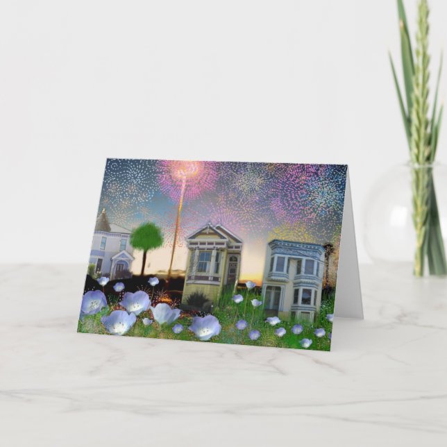 Small town fireworks  ~  TBA Awarded! Card (Front)