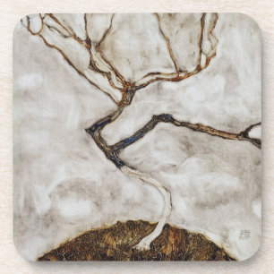 Small Tree In Late Autumn by Egon Schiele Coaster