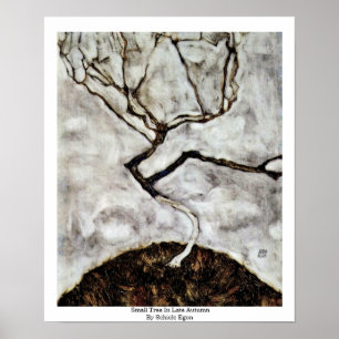 Small Tree In Late Autumn By Schiele Egon Poster