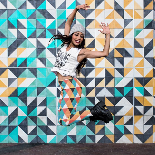 Small Triangles Capri Leggings (Creator Uploaded)