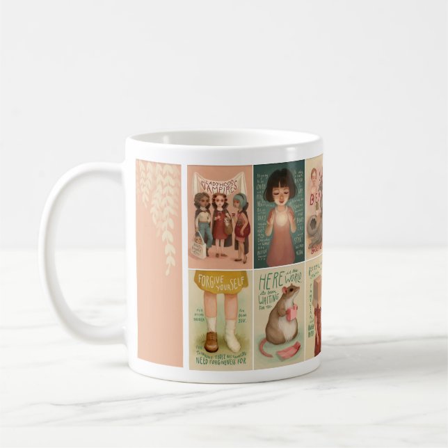 Small truth from the Broken oracle deck Coffee Mug (Left)